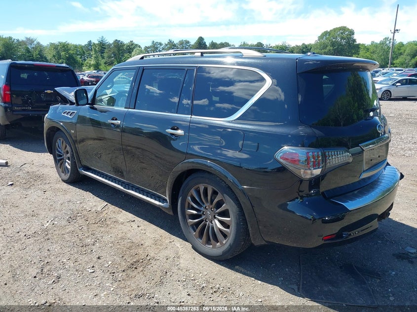 2015 Infiniti Qx80 VIN JN8AZ2NEXF9085951 IAAI salvage auction — FRONT END, Mv-907A (New York), sold $425 on 2026-07-28 (photo 3)