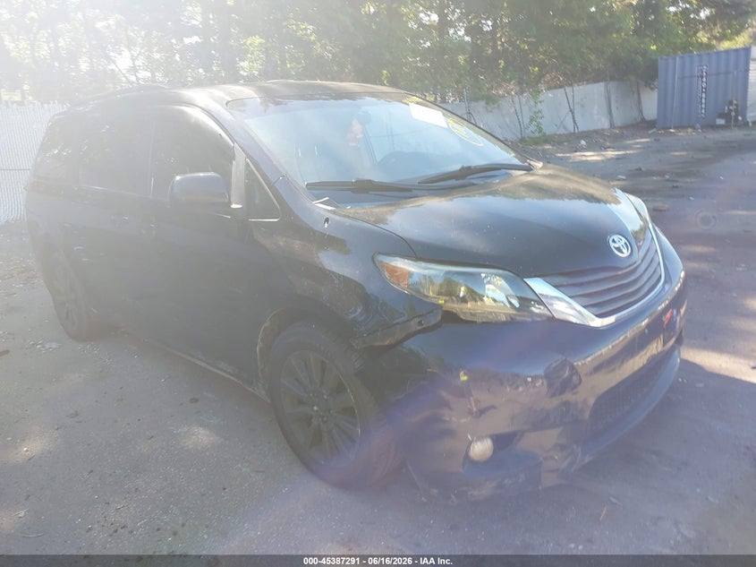 2011 Toyota Sienna VIN 5TDDK3DC5BS006717 IAAI salvage auction — FRONT END, Clear (New York), sold $1,325 on 2026-07-21 (photo 1)