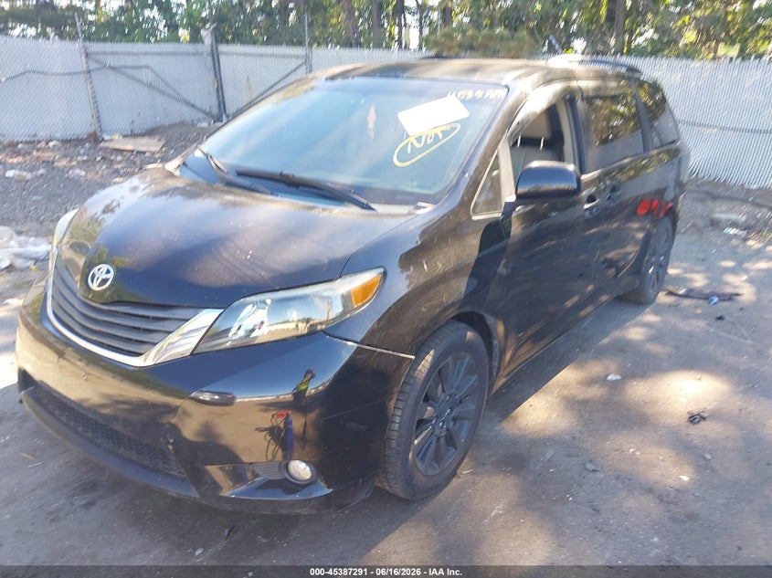 2011 Toyota Sienna VIN 5TDDK3DC5BS006717 IAAI salvage auction — FRONT END, Clear (New York), sold $1,325 on 2026-07-21 (photo 2)