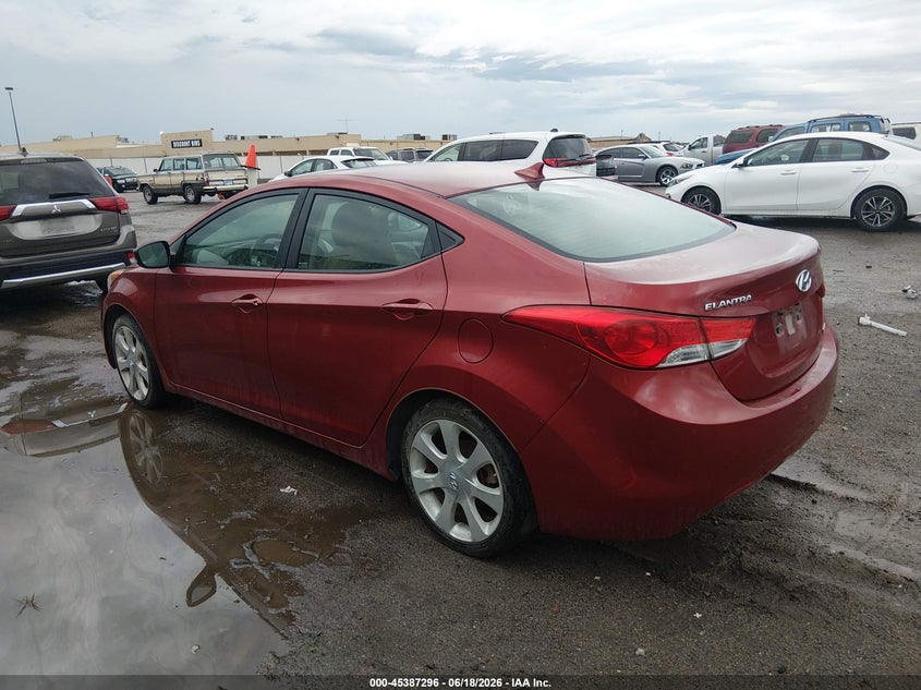 2012 Hyundai Elantra VIN KMHDH4AE8CU249375 IAAI salvage auction — NORMAL WEAR, Clear (Kansas), sold $400 on 2026-07-17 (photo 3)