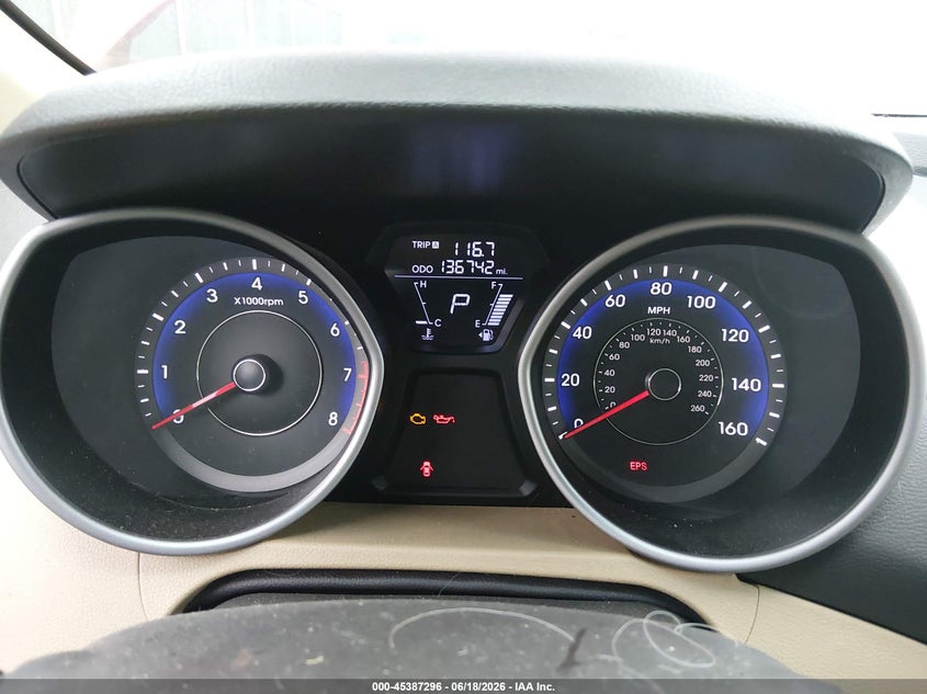 2012 Hyundai Elantra VIN KMHDH4AE8CU249375 IAAI salvage auction — NORMAL WEAR, Clear (Kansas), sold $400 on 2026-07-17 (photo 7)