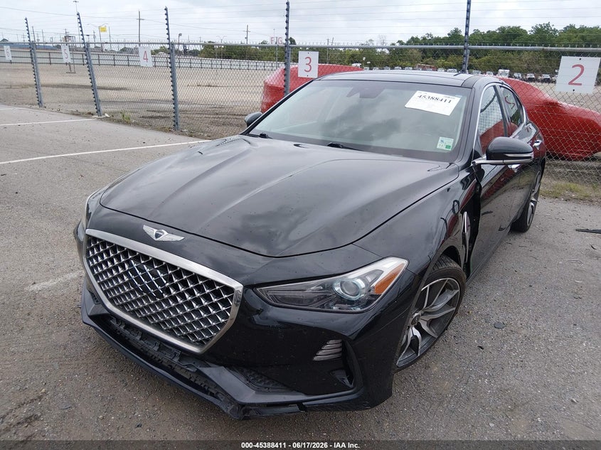 2021 Genesis G70 VIN KMTG74LEXMU070985 IAAI salvage auction — LEFT SIDE, Salvage (Louisiana), sold $6,000 on 2026-07-06 (photo 2)