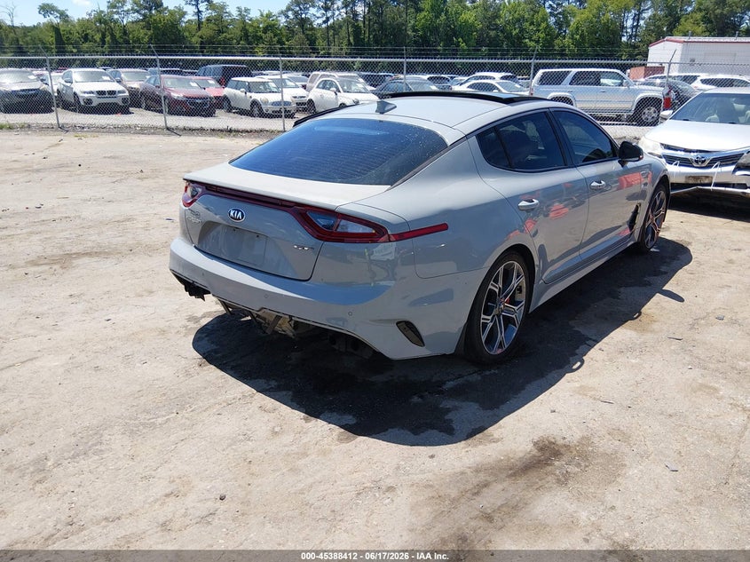 2019 Kia Stinger VIN KNAE45LC0K6051654 IAAI salvage auction — LEFT REAR, Salvage (Virginia), sold $2,550 on 2026-07-31 (photo 4)