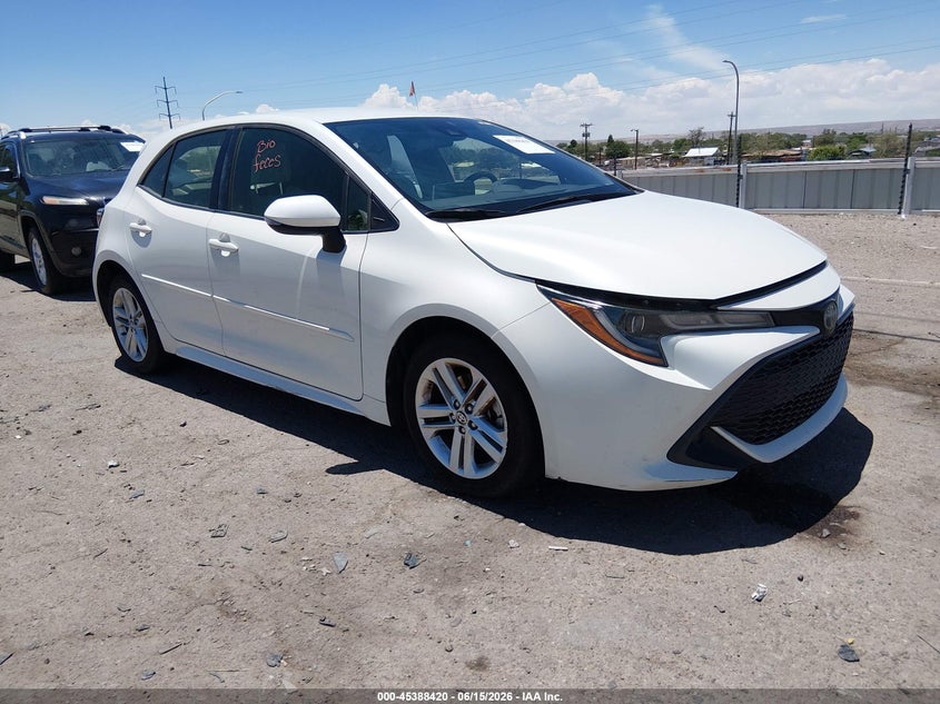 2019 Toyota Corolla VIN JTNK4RBE3K3023327 IAAI salvage auction — NORMAL WEAR, Clear (New Mexico), sold $4,000 on 2026-07-06 (photo 1)
