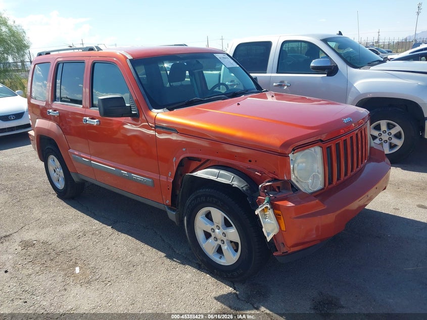 2009 Jeep Liberty VIN 1J8GP28K29W525205 IAAI salvage auction — RIGHT FRONT, Salvage (Arizona), sold $1,475 on 2026-07-09 (photo 1)