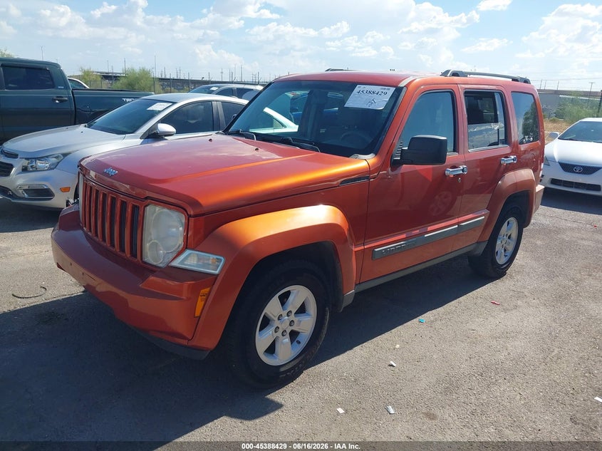2009 Jeep Liberty VIN 1J8GP28K29W525205 IAAI salvage auction — RIGHT FRONT, Salvage (Arizona), sold $1,475 on 2026-07-09 (photo 2)