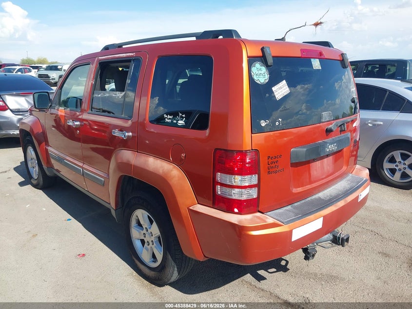2009 Jeep Liberty VIN 1J8GP28K29W525205 IAAI salvage auction — RIGHT FRONT, Salvage (Arizona), sold $1,475 on 2026-07-09 (photo 3)
