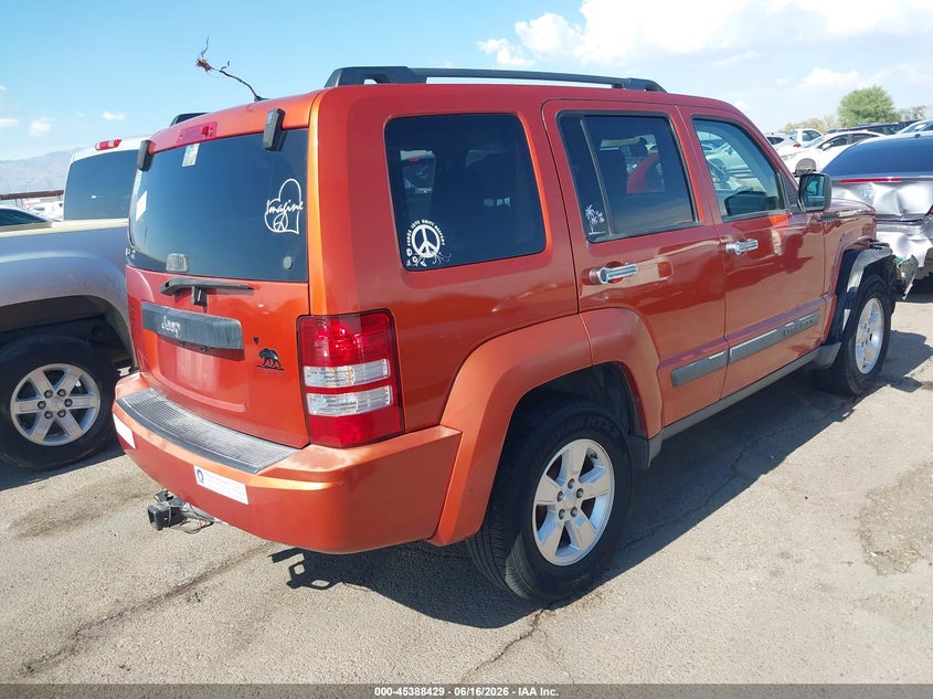 2009 Jeep Liberty VIN 1J8GP28K29W525205 IAAI salvage auction — RIGHT FRONT, Salvage (Arizona), sold $1,475 on 2026-07-09 (photo 4)