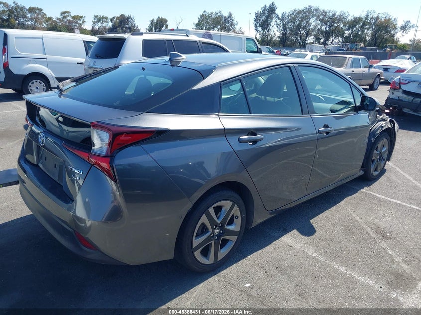 2019 Toyota Prius VIN JTDKARFU2K3090712 IAAI salvage auction — RIGHT SIDE, Salvage Title, sold $2,250 on 2026-07-24 (photo 4)