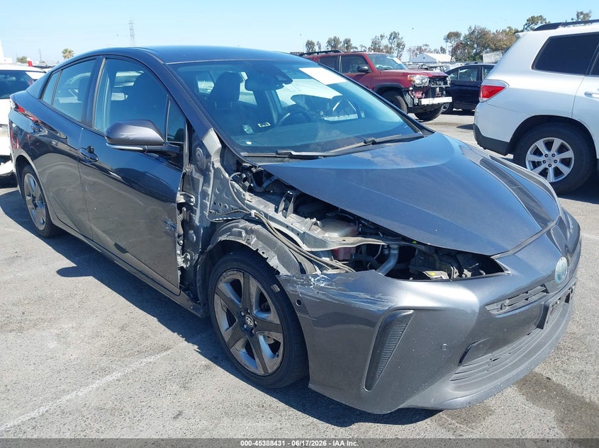 2019 Toyota Prius VIN JTDKARFU2K3090712 IAAI salvage auction — RIGHT SIDE, Salvage Title, sold $2,250 on 2026-07-24 (photo 6)