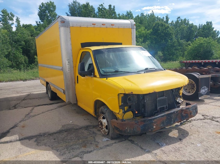 2010 Gmc Savana VIN 1GD6G4BG3A1900583 IAAI salvage auction — FRONT END, Salvage (Illinois), sold $125 on 2026-07-08 (photo 1)
