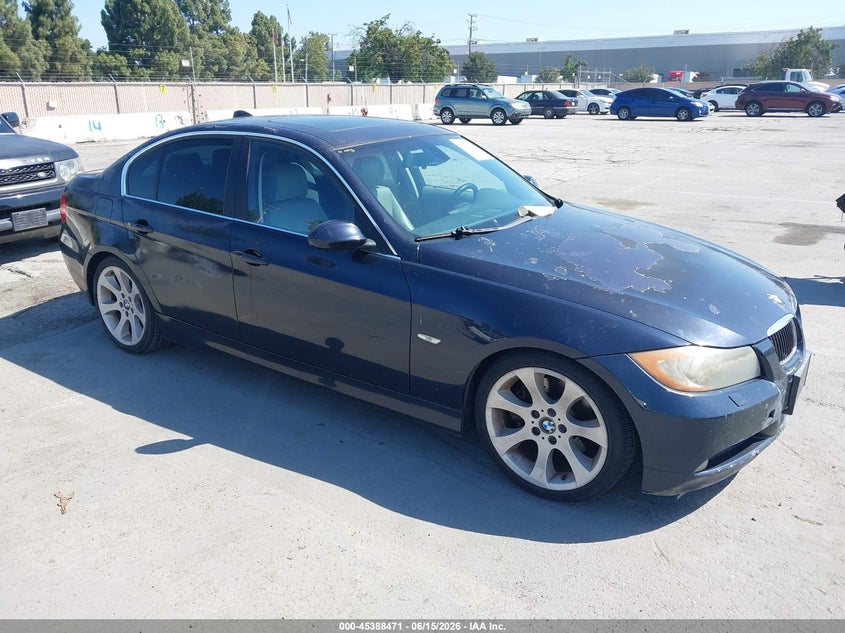 2006 BMW 3 series VIN WBAVB33516KS31816 IAAI salvage auction — NORMAL WEAR, Clear - Dealer Only (California), sold $450 on 2026-07-13 (photo 1)