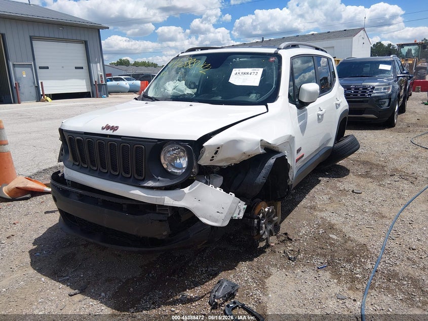 2016 Jeep Renegade VIN ZACCJBBTXGPD71247 IAAI salvage auction — FRONT END, Clear (Indiana), sold $50 on 2026-07-22 (photo 2)