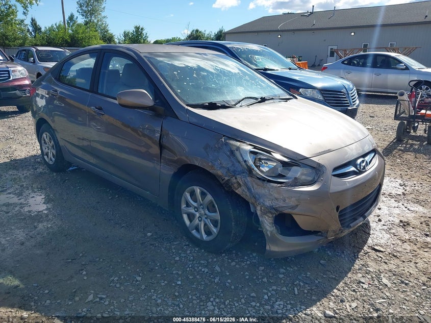 2013 Hyundai Accent VIN KMHCT4AE0DU496708 IAAI salvage auction — NORMAL WEAR, Original (Ohio), sold $225 on 2026-07-29 (photo 1)