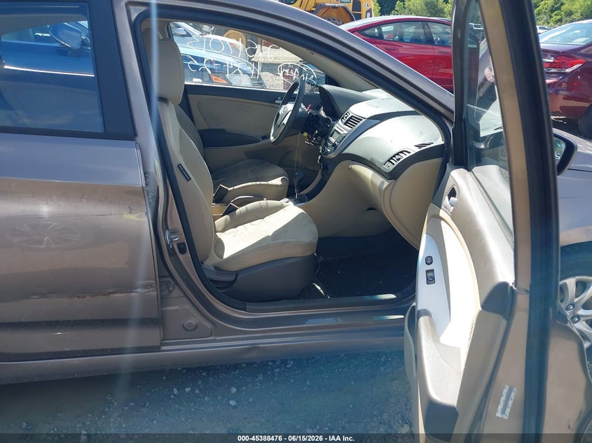2013 Hyundai Accent VIN KMHCT4AE0DU496708 IAAI salvage auction — NORMAL WEAR, Original (Ohio), sold $225 on 2026-07-29 (photo 5)
