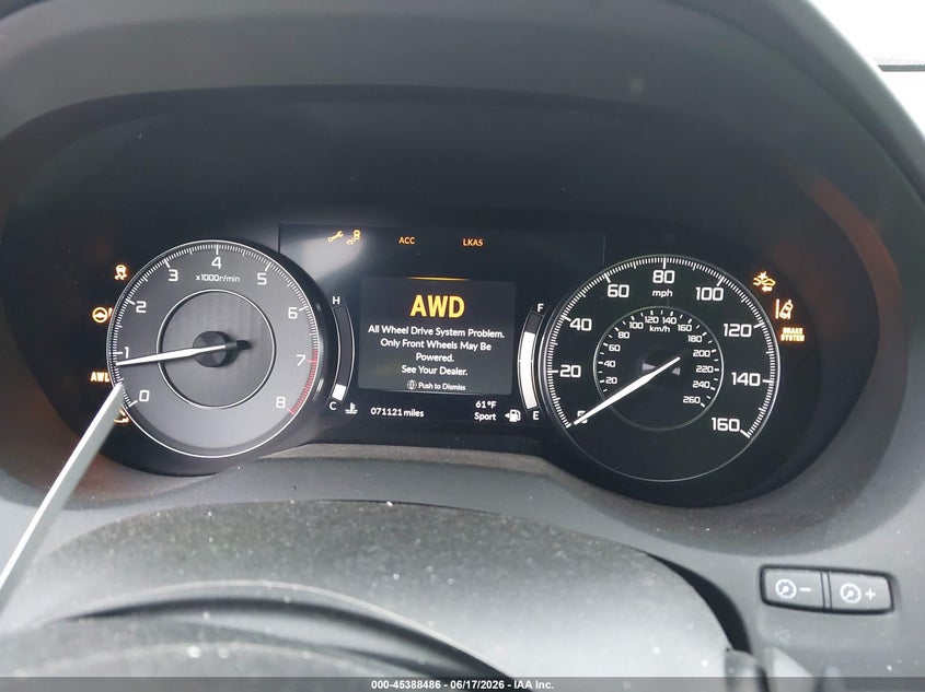 2020 Acura Rdx VIN 5J8TC2H70LL032310 IAAI salvage auction — UNKNOWN, Salvage Title, sold $10,400 on 2026-07-31 (photo 7)