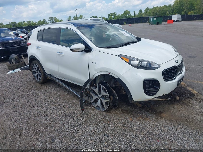 2017 Kia Sportage VIN KNDPRCA65H7180393 IAAI salvage auction — FRONT END, Salvage (South Carolina), sold $25 on 2026-07-29 (photo 1)