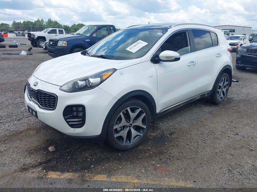 2017 Kia Sportage VIN KNDPRCA65H7180393 IAAI salvage auction — FRONT END, Salvage (South Carolina), sold $25 on 2026-07-29 (photo 2)