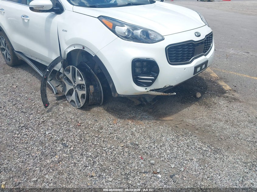 2017 Kia Sportage VIN KNDPRCA65H7180393 IAAI salvage auction — FRONT END, Salvage (South Carolina), sold $25 on 2026-07-29 (photo 6)