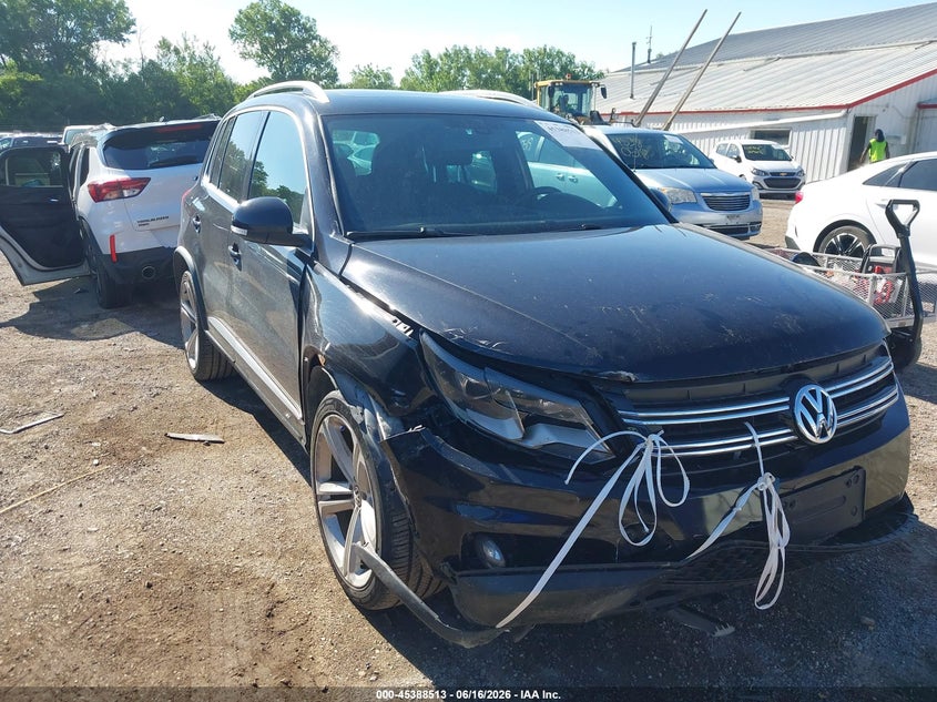 2014 Volkswagen Tiguan VIN WVGBV3AX5EW099793 IAAI salvage auction — FRONT END, Salvage (Iowa), sold $1,150 on 2026-07-29 (photo 1)