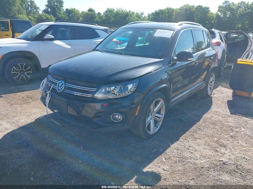 2014 Volkswagen Tiguan VIN WVGBV3AX5EW099793 IAAI salvage auction — FRONT END, Salvage (Iowa), sold $1,150 on 2026-07-29 (photo 2)