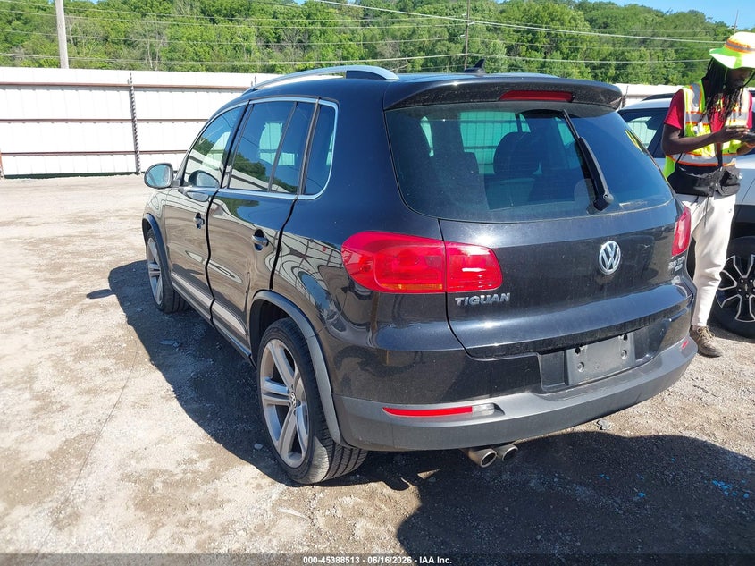 2014 Volkswagen Tiguan VIN WVGBV3AX5EW099793 IAAI salvage auction — FRONT END, Salvage (Iowa), sold $1,150 on 2026-07-29 (photo 3)