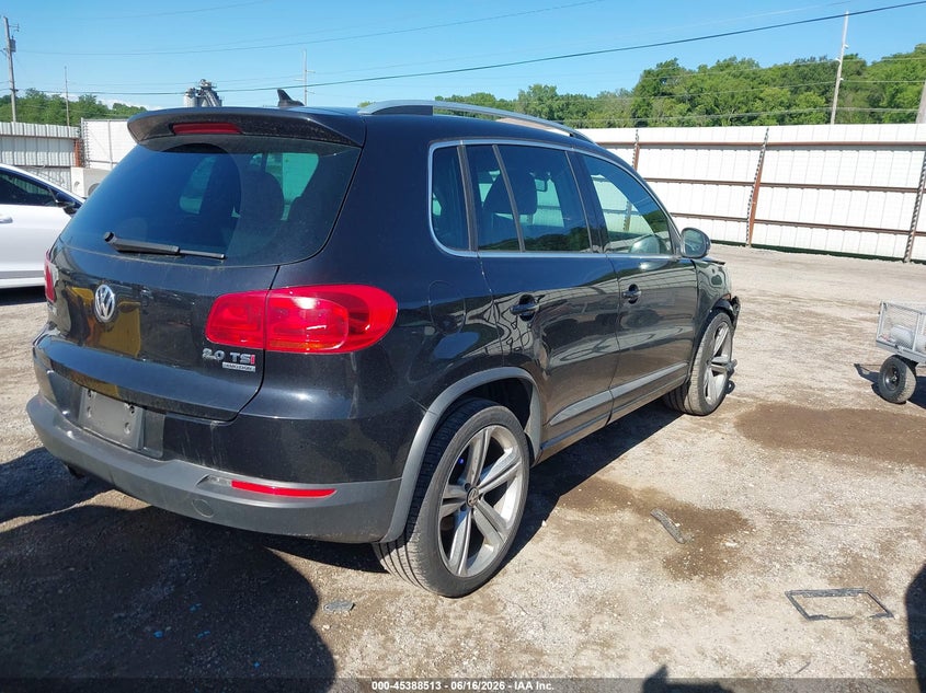 2014 Volkswagen Tiguan VIN WVGBV3AX5EW099793 IAAI salvage auction — FRONT END, Salvage (Iowa), sold $1,150 on 2026-07-29 (photo 4)