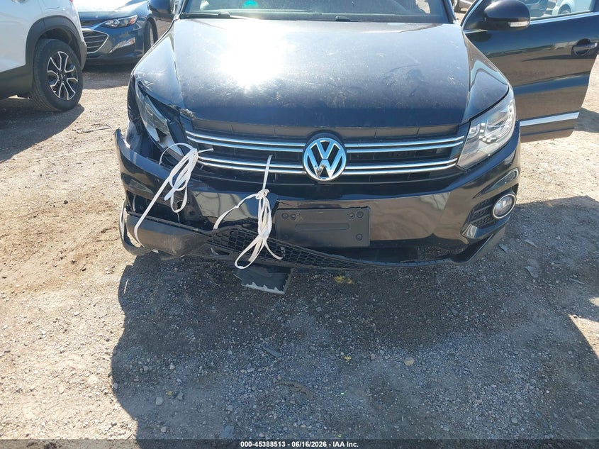 2014 Volkswagen Tiguan VIN WVGBV3AX5EW099793 IAAI salvage auction — FRONT END, Salvage (Iowa), sold $1,150 on 2026-07-29 (photo 6)