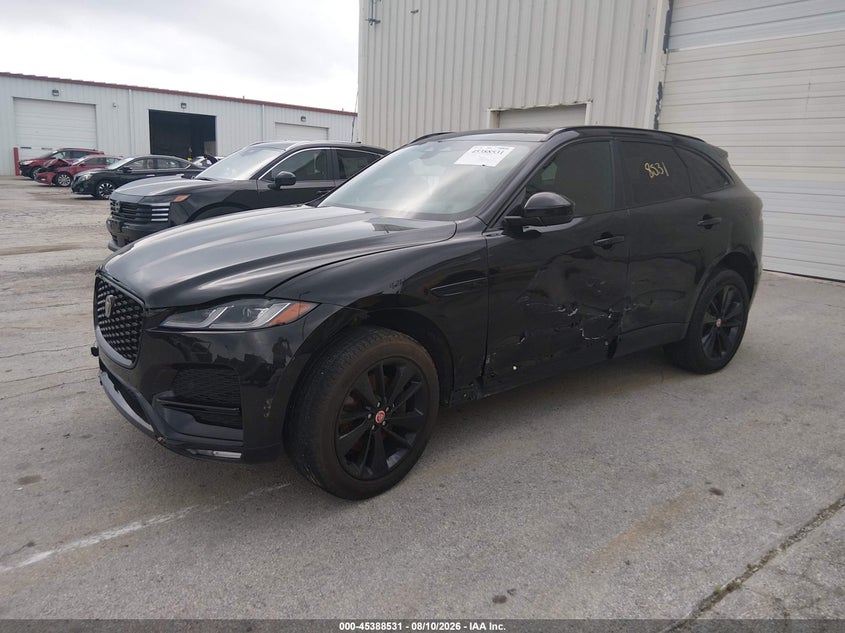 2022 Jaguar F-pace VIN SADCJ2EX4NA699862 IAAI salvage auction — LEFT SIDE, Salvage Title, sold $10,250 on 2026-09-03 (photo 2)