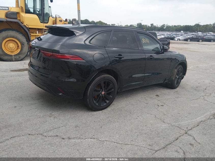 2022 Jaguar F-pace VIN SADCJ2EX4NA699862 IAAI salvage auction — LEFT SIDE, Salvage Title, sold $10,250 on 2026-09-03 (photo 4)