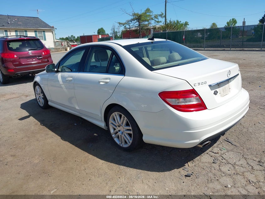 2009 Mercedes-benz C class VIN WDDGF81X99R074541 IAAI salvage auction — UNKNOWN, Clear (Virginia), sold $25 on 2026-07-06 (photo 3)