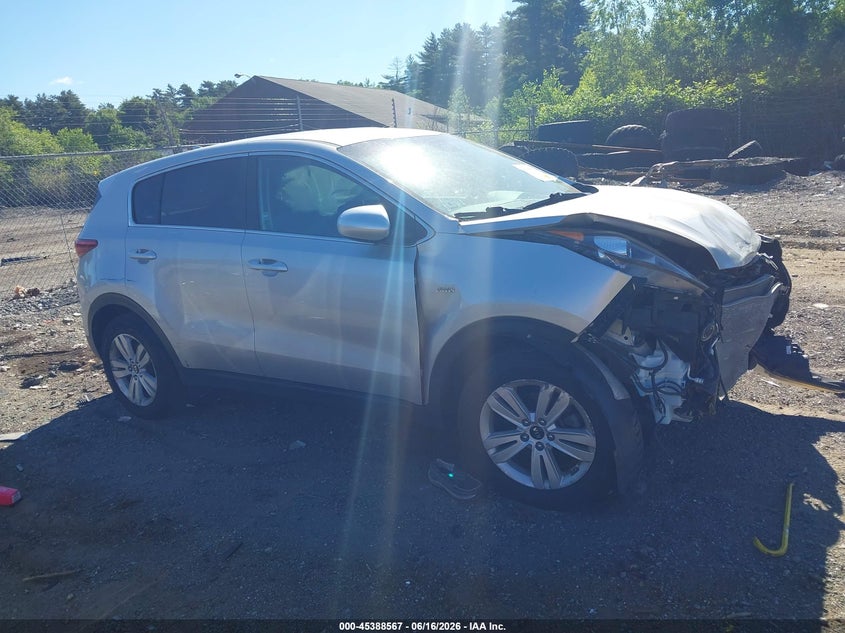 2018 Kia Sportage VIN KNDPMCAC4J7371958 IAAI salvage auction — FRONT END, Salvage (Massachusetts), sold $1,700 on 2026-07-31 (photo 1)