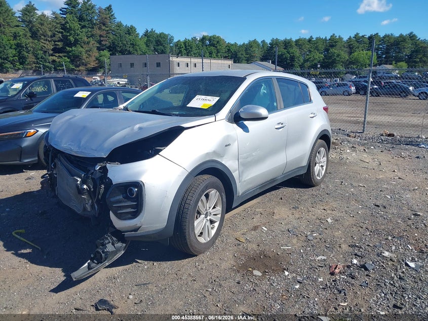 2018 Kia Sportage VIN KNDPMCAC4J7371958 IAAI salvage auction — FRONT END, Salvage (Massachusetts), sold $1,700 on 2026-07-31 (photo 2)