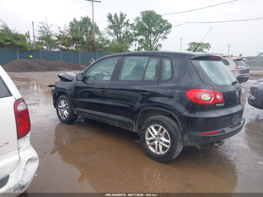 2011 Volkswagen Tiguan VIN WVGBV7AX6BW506605 IAAI salvage auction — FRONT END, Clear (Indiana), sold $450 on 2026-07-28 (photo 3)