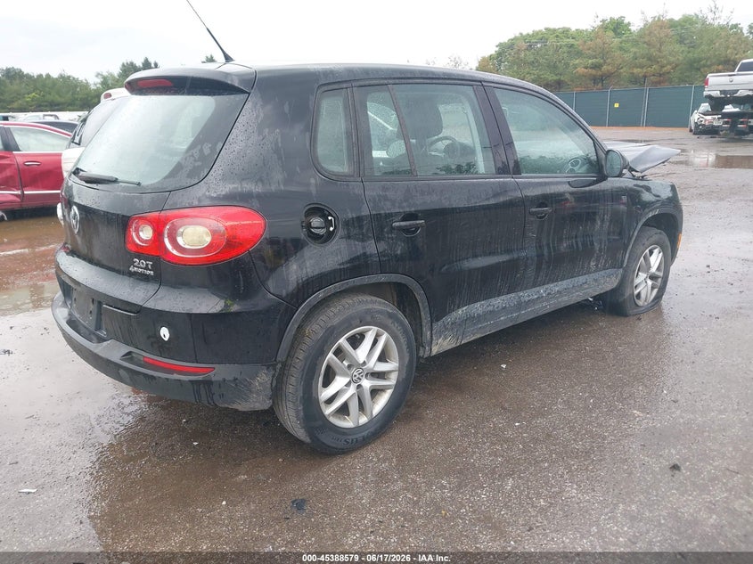 2011 Volkswagen Tiguan VIN WVGBV7AX6BW506605 IAAI salvage auction — FRONT END, Clear (Indiana), sold $450 on 2026-07-28 (photo 4)