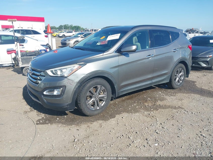 2013 Hyundai Santa fe VIN 5XYZU3LB0DG026902 IAAI salvage auction — RIGHT SIDE, Clear (Arkansas), sold $2,975 on 2026-07-24 (photo 2)