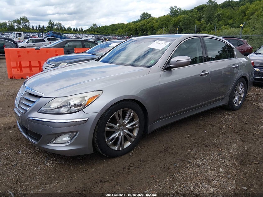 2012 Hyundai Genesis VIN KMHGC4DF4CU171662 IAAI salvage auction — RIGHT FRONT, Salvage (Illinois), sold $975 on 2026-08-01 (photo 2)