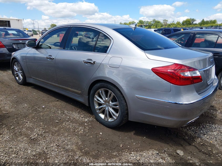 2012 Hyundai Genesis VIN KMHGC4DF4CU171662 IAAI salvage auction — RIGHT FRONT, Salvage (Illinois), sold $975 on 2026-08-01 (photo 3)