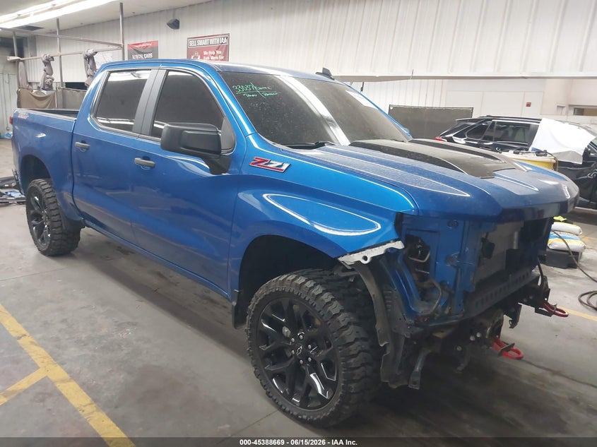 2022 Chevrolet Silverado VIN 3GCPDCED1NG522106 IAAI salvage auction — FRONT END, Salvage (Arizona), sold $13,700 on 2026-07-10 (photo 1)