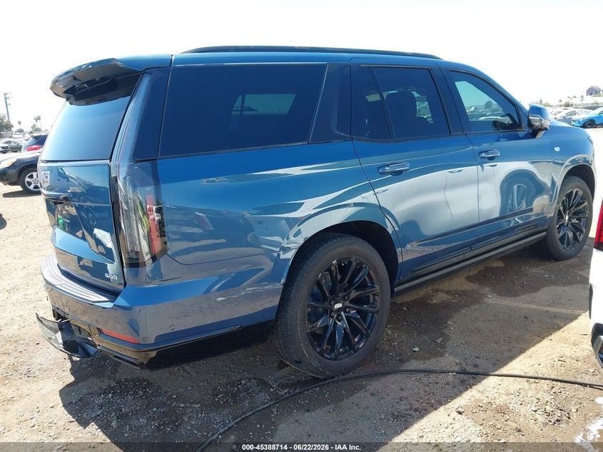 2025 Cadillac Escalade VIN 1GYS9CRL0SR401537 IAAI salvage auction — LEFT REAR, Salvage (California), sold $53,250 on 2026-07-21 (photo 4)