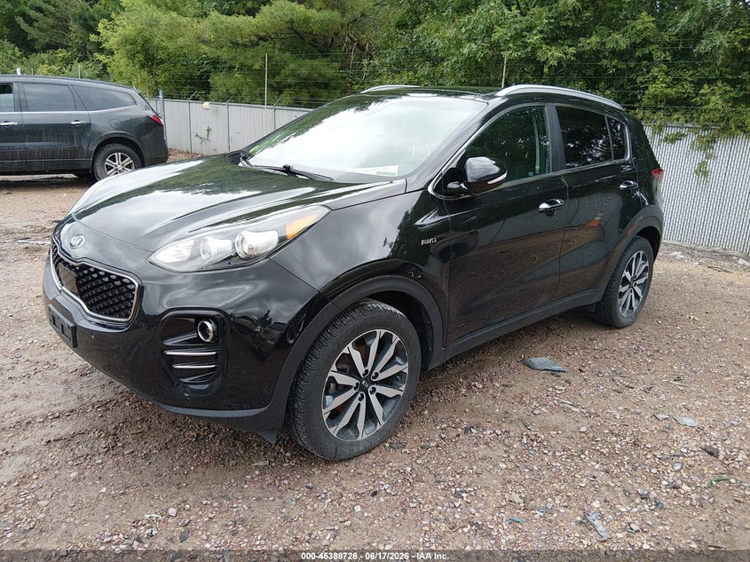 2017 Kia Sportage VIN KNDPNCAC4H7111955 IAAI salvage auction — UNKNOWN, Clear (Wisconsin), sold $2,900 on 2026-07-08 (photo 2)