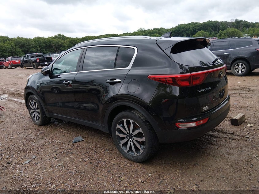 2017 Kia Sportage VIN KNDPNCAC4H7111955 IAAI salvage auction — UNKNOWN, Clear (Wisconsin), sold $2,900 on 2026-07-08 (photo 3)