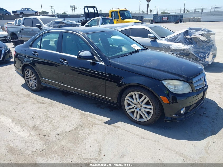 2009 Mercedes-benz C class VIN WDDGF54XX9R068368 IAAI salvage auction — NORMAL WEAR, Clear - Dealer Only (California), sold $250 on 2026-07-15 (photo 1)