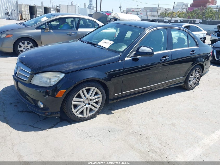 2009 Mercedes-benz C class VIN WDDGF54XX9R068368 IAAI salvage auction — NORMAL WEAR, Clear - Dealer Only (California), sold $250 on 2026-07-15 (photo 2)