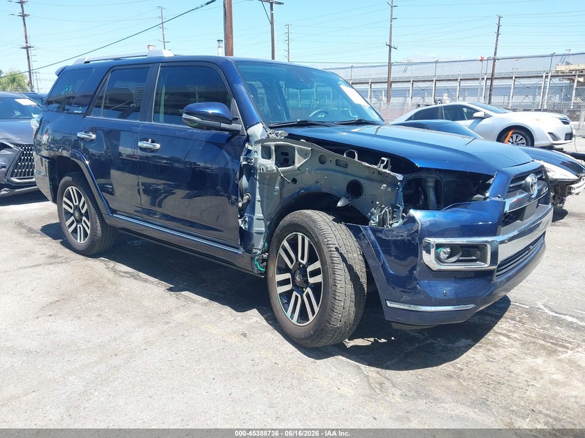 2022 Toyota 4runner VIN JTEKU5JR1N5976334 IAAI salvage auction — RIGHT SIDE, Salvage (California), sold $13,500 on 2026-07-28 (photo 1)