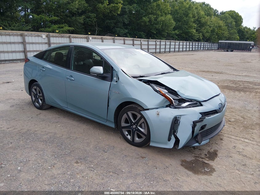 2021 Toyota Prius VIN JTDKAMFUXM3138351 IAAI salvage auction — FRONT END, Salvage (Tennessee), sold $6,200 on 2026-07-08 (photo 1)