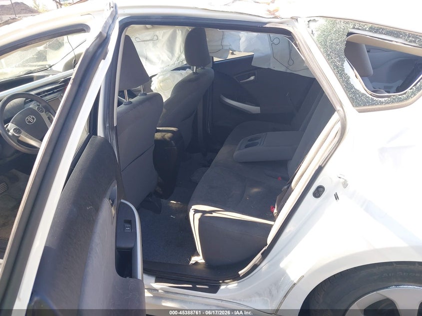 2012 Toyota Prius VIN JTDKN3DU8C5430505 IAAI salvage auction — SIDE, Salvage Certificate (California), sold $1,125 on 2026-07-10 (photo 8)