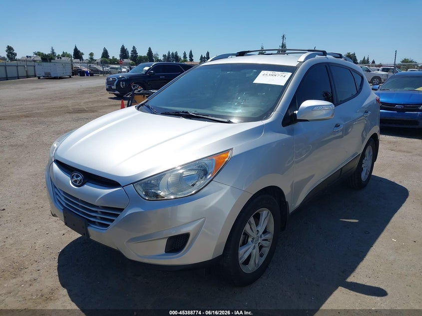 2012 Hyundai Tucson VIN KM8JU3AC9CU455022 IAAI salvage auction — UNDERCARRIAGE, Salvage Title, sold $1,550 on 2026-07-11 (photo 2)
