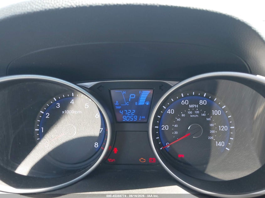 2012 Hyundai Tucson VIN KM8JU3AC9CU455022 IAAI salvage auction — UNDERCARRIAGE, Salvage Title, sold $1,550 on 2026-07-11 (photo 7)