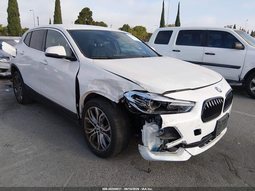 2020 BMW X2 VIN WBXYJ1C00L5R20741 IAAI salvage auction — RIGHT FRONT, Salvage (California), sold $7,750 on 2026-07-09 (photo 1)